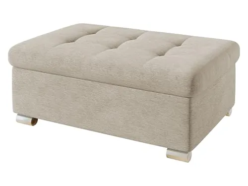 Polsterhocker Beige von Mirjan24