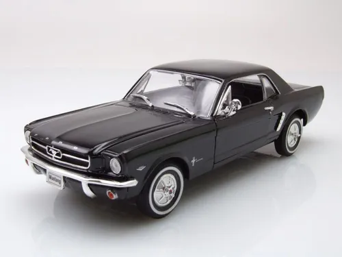Ford Mustang Coupe 1964 1/2 rot Modellauto 1:24 Welly - Detailgetreues Modellauto im Maßstab 1:24, mit öffnenden Motorhaube und Türen, ideal für Sammler und Ford-Liebhaber. Lieferung in Originalverpackung.