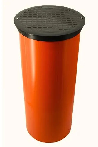 Megaa store Rohr DN 400 mit Deckel A15-1,5 Tonne | 0,5m bis 1m | Schachtabdeckung KG Steigrohr Kunststoff Kanaldeckel Sickerschacht KG Kontrollschacht Schachtrohr (1 Meter)