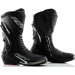 RST TracTech Evo III Stiefel - Schwarz - 38 EU - Motorradstiefel mit Level 2/2/2/1 Zertifizierung für maximalen Schutz. Komfortabel, wasserabweisend und mit rutschfester Rennsohle für optimale Performance auf der Straße.