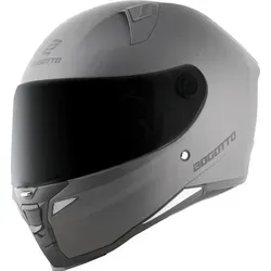 Bogotto FF110B Helm, silber, Größe S für Männer - Motorradhelm mit kratzfestem Visier und Vorbereitung für Pinlockscheibe, ideal für sicheren Fahrspaß.