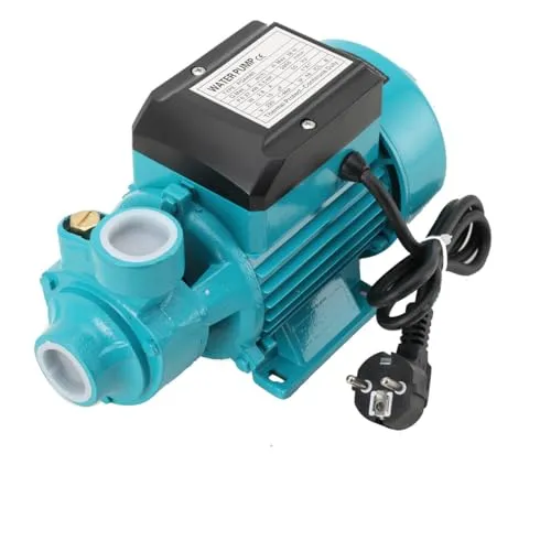 MECUTP Gartenpumpe Selbstansaugend | Wasserpumpe, 370 W Saugpumpe 2850 U/min, Pumpe Wasser Abpumpen Max Kopf 38 m, Absaugpumpe Wasser Edelstahl Und Gusseisen