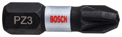 Bosch Impact Control Schrauberbit, 2xPZ3x25 mm