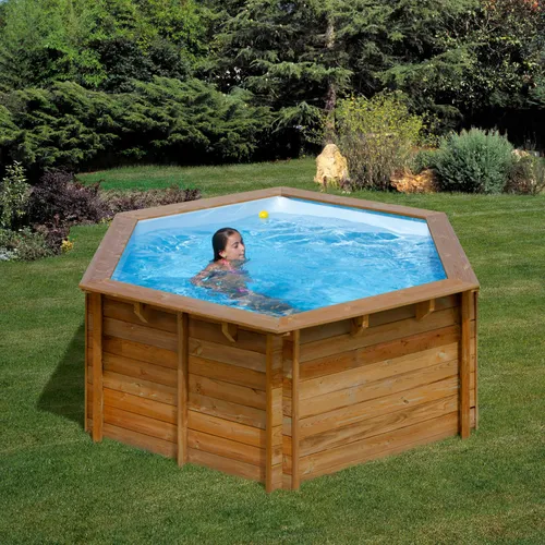 Aufstellpool Holzpool-Set Gre rund Ø 280x107 cm