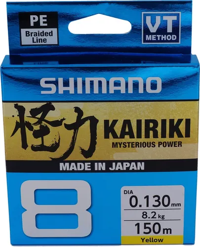 Shimano Kairiki 8 150m Yellow 0,190mm/12,0kg