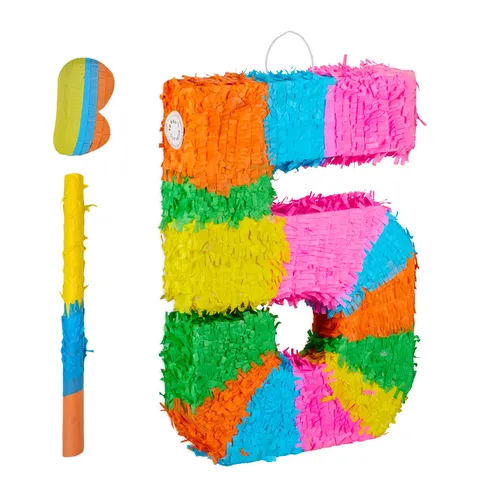 Pinata Geburtstagspinata Regenbogen Pinata Zahlenpinata Partypinata Zahl Kinder