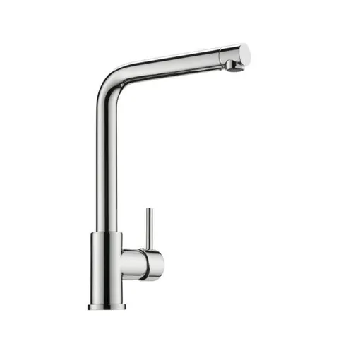 Naber Einhebelmischer Linea Arco 1 chrom, Niederdruck 5011257 - Armaturen – Elegante Spültischarmatur mit schwenkbarem Auslauf und 360° Bewegungsspielraum, ideal zum Befüllen von Töpfen und Vasen.