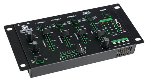 Pronomic DX-50 USB MKII - 4-Kanal DJ-Mixer mit Bluetooth, vielseitig und ideal für mobile DJs und Partys