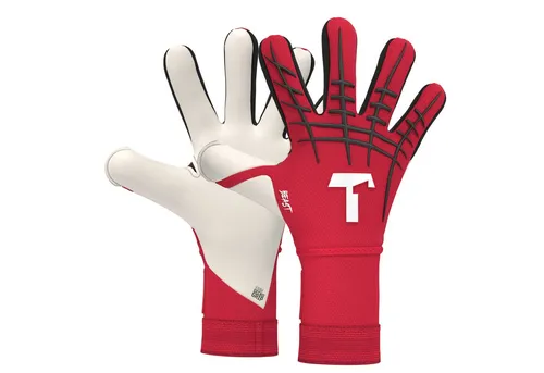 T1TAN Red Beast 3.0 - Torwarthandschuhe mit Fingerschutz für Profis und Amateure - Erlebe perfekten Grip und Passform mit den T1TAN Red Beast 3.0 Torwarthandschuhen. Ideal für alle Torhüter, bieten sie extreme Ballkontrolle und sind aus leichten, modernen Materialien gefertigt.