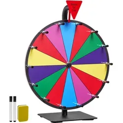 VEVOR Glücksrad Drehrad 305 mm – 14 Slots mit Ständer von Vevor