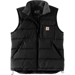 Carhartt LOOSE FIT MONTANA INSULATED VEST - Isolierte Herrenweste in Schwarz XXL - Herren-Weste mit wasserabweisender Oberfläche, Wind Fighter-Technologie und vielseitigen Taschen für optimalen Komfort und Schutz bei jedem Wetter.