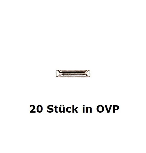 Fleischmann H0 6436 - Metall-Schienenverbinder (20 Stück in OVP) Neuware