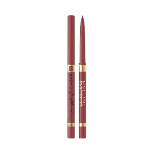 Eveline Cosmetics Automatischer Lipliner - Nr. 01 Milk Candy | Make A Shape Kollektion | Lang anhaltender, hochpigmentierter Lippenkonturenstift | In sechs klassischen Farben erhältlich