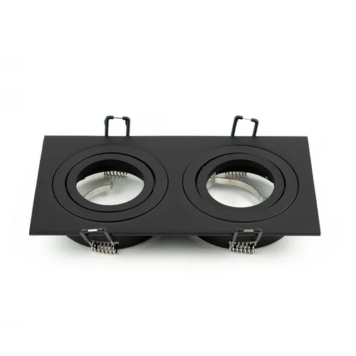 Deckenstrahler Einbaustrahler CERI 2 SQ Black IP20 quadratisch schwarz doppelt EDO777475 EDO