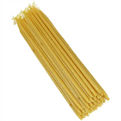 NKlaus 680g 100% Bienenwachs Kerzen - Handgefertigte Ritualkerzen - Kerzenwachs aus 100% Bienenwachs, ideal für religiöse Zeremonien und Rituale. Erzeugt warmes, sauberes Licht ohne Ruß, perfekt für eine kontemplative Atmosphäre.