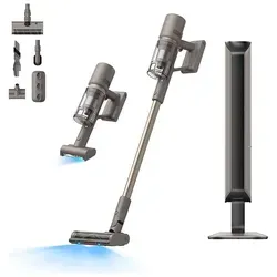 dreame Z10 Station Staubsauger - 2,5L Staubbeutel für automatische Entleerung, 150AW Saugkraft und bis zu 90 Tage staubsaugen ohne Entleerung