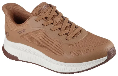 Skechers Herren Hands Free Slip-ins-Bobs Sport Squad Chaos 4 Sneaker, Kastanie, 47.5 EU - Herren-Sneaker, bequeme Hands-Free Slip-In Technologie für einfaches An- und Ausziehen, ideal für den aktiven Alltag.