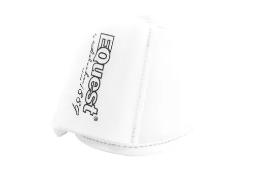 EQuest Hufglocken Waschleder XL, 2er Set, Weiß - Premium Schutz für Pferde im Reitsport, aus robustem Neopren Nylon-Verbund für langlebige Nutzung und optimalen Komfort.