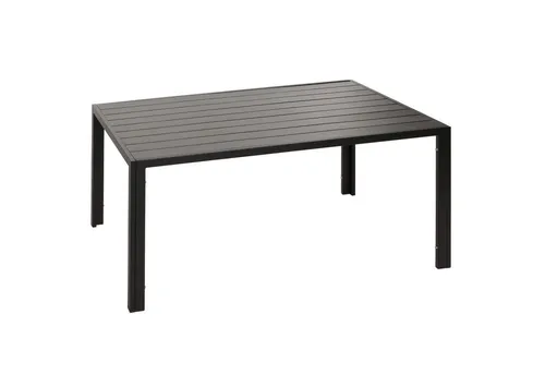 PROREGAL® Gartentisch Alu-Esstisch 72x140x80cm wetterfest Anthrazit Bistrotisch Gartentisch