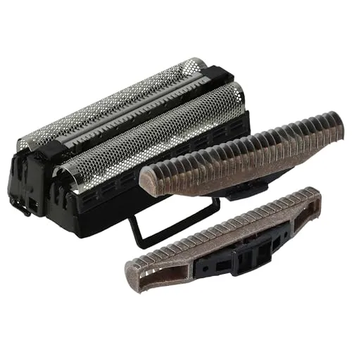 vhbw Kombipack Doppelscherfolie + 2 Klingenblöcke kompatibel mit Rasierer Grundig FX 6395, 6595, 6798