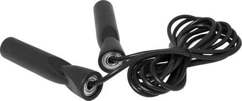 GORILLA SPORTS Springseil für Erwachsene, mit Kugellager, 280cm, Kunststoff, Schwarz