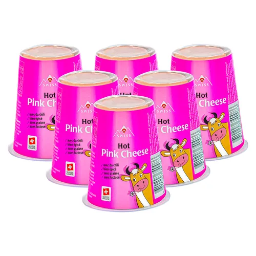 Food-United Schweizer Reibekäse Hot Pink Cheese 6x 100g von Food-United