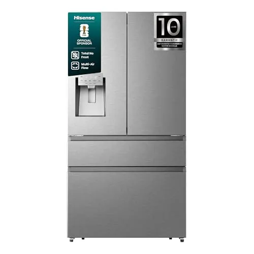 Hisense RF728N4SASE French Door Kühl-Gefrier-Kombination in silber von Hisense