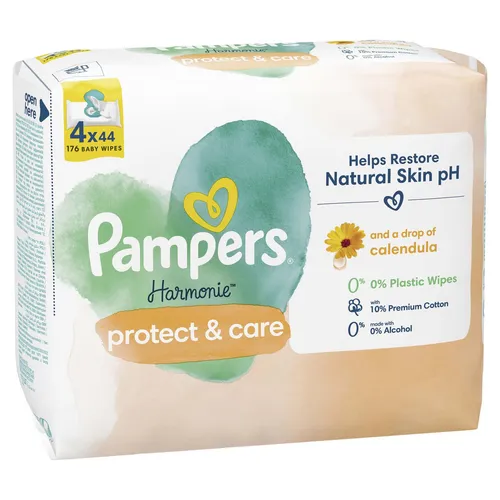 Pampers® Feuchttücher protect & care Harmonie™ 1-lagig 8700216250580