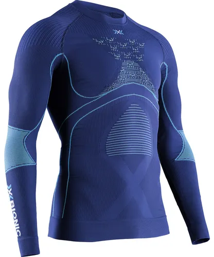X-Bionic Funktions-Langarmshirt Rundhals Energy Accumulator 4.0 Unterwäsche navyblau Herren, Größe: XL