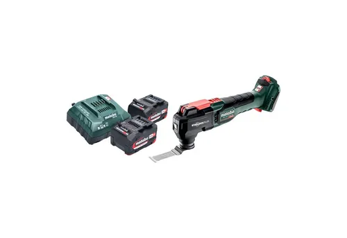 Metabo MT 18 LTX BL QSL Multitool mit 2 Akkus - Vielseitiges 18 V Multitool mit bürstenlosem Motor, inklusive 2 leistungsstarker 4,0 Ah Lithium-Ionen Akkus und Ladegerät – ideal für alle Projekte.