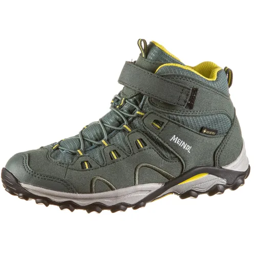Meindl Kinder Stiefel Lucca Mid GTX - Gelbe & grüne Outdoorwinterstiefel - Wanderschuhe für Kinder, mit GORE-TEX für optimale Wasserdichtigkeit und Atmungsaktivität, ideal für Abenteuer im Freien.