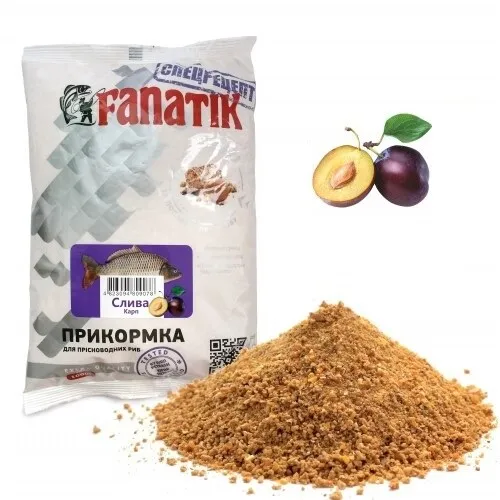 Angelfutter PFLAUME-KARPFEN FANATIK  Lockfutter Anfutter Aroma Pflaume Universal