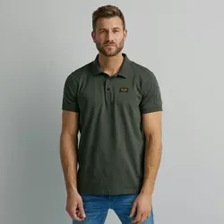 Poloshirt PME LEGEND für Herren, Gr. L (52/54), grau - Herren-Shirts mit Logostickerei, casual Schnitt und atmungsaktivem Material für hohen Tragekomfort.