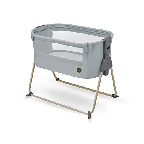 Maxi-Cosi Tori 2-in-1-Beistellbett - Krippe und Beistellbett in einem, ultrakompakt und leicht, mit atmungsaktivem Netzgewebe für optimalen Schlafkomfort und 5 Höhenstufen für einfachen Zugang.