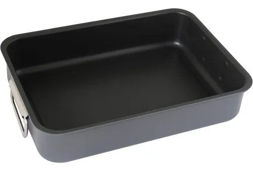 PRIMA Bräter Aluminium grau 36,5 x 25.5 cm eckig Back- und Auflaufform Antihaft