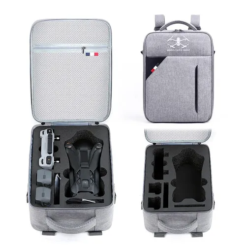 DJI Mavic 4 Pro / RC 2 EVA Hybrid Rucksack & Schultertasche Grau - Vielseitiger Rucksack für DJI Mavic 4 Pro und RC 2, gepolstert und robust. Ideal für den sicheren Transport Ihres Equipments. Mit praktischen Zubehörfächern und verstellbaren Trägern.