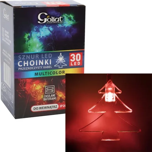 LED-Weihnachtsbaumlichter, batteriebetrieben, mehrfarbig 30