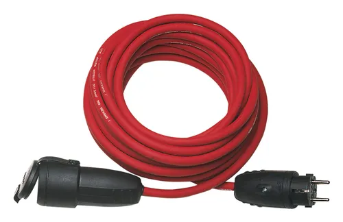 REV Ritter Gummi-Verlängerung 10 m rot H07RN-F3G1,5 - 006316 - Kabelverlängerung mit hoher Flexibilität und Robustheit, ideal für den Einsatz im Außenbereich und bei anspruchsvollen Bedingungen.