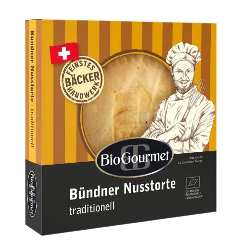BioGourmet Bündner Nusstorte, Original aus der Schweiz, bio von BioGourmet