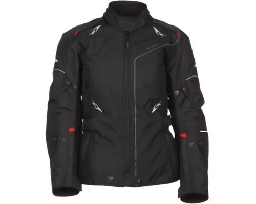 Modeka Scarlett Lady Textiljacke schwarz 34 - Motorradjacke für Damen, 100% wasser- und winddicht mit zertifizierten Protektoren für optimalen Schutz und Komfort auf jeder Tour.