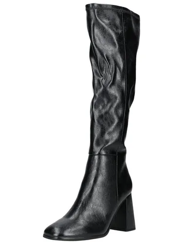 STEVE MADDEN Stiefel aus Lederimitat mit High-Heel in Schwarz (Gr. 39) - Elegante High-Heel-Stiefel aus hochwertigem Lederimitat, ideal für stilvolle Outfits. Mit praktischem Reißverschluss und komfortablem Blockabsatz für den perfekten Auftritt.
