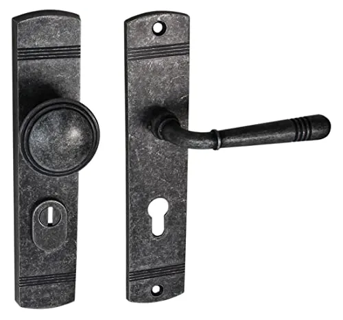 Wohnungstür Schutzbeschlag Helena LS Antik Grau WE 72 mm von Häusler Onlinehandel