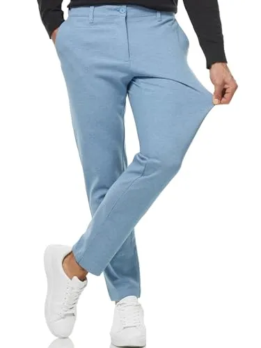 Indicode Herren Rodekro Performance Pants | Chinohose Herrenhose Super Stretch Stoffhose Bequeme Business Hose für Männer Sky Way, 36/34