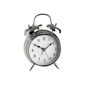 TFA Dostmann 98.1043 Quarz Wecker Silber Alarmzeiten 1 in silber von TFA Dostmann