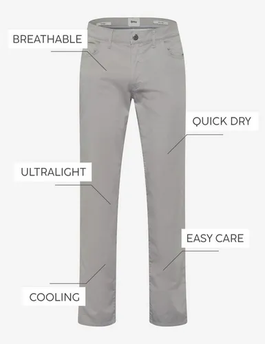 Brax 5-Pocket-Jeans STYLE.CADIZ U - Bequeme Wanderhose - Wanderhosen aus 78% Baumwolle, 19% Lyocell und 3% Elasthan für optimalen Tragekomfort und Bewegungsfreiheit. Ideal für aktive Freizeitgestaltung in Größe 38/32.