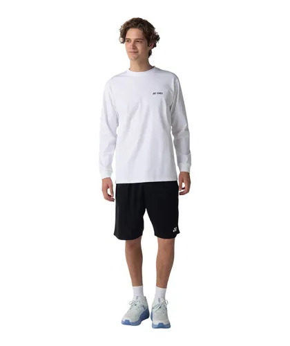 Yonex Langarmshirt Practice (100% Baumwolle) 2026 weiss Herren, Größe: L