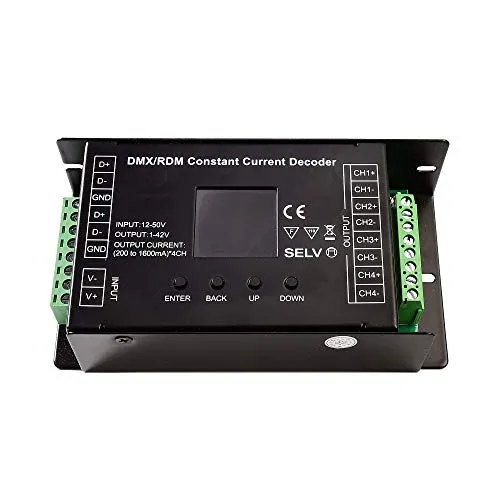Deko Light DMX/RDM 4 CH CC Decoder LED-Dimmer 135mm - LED-Steuerungen mit 4 Kanälen für präzise Lichtsteuerung, ideal für kreative Lichtinstallationen und professionelle Anwendungen.