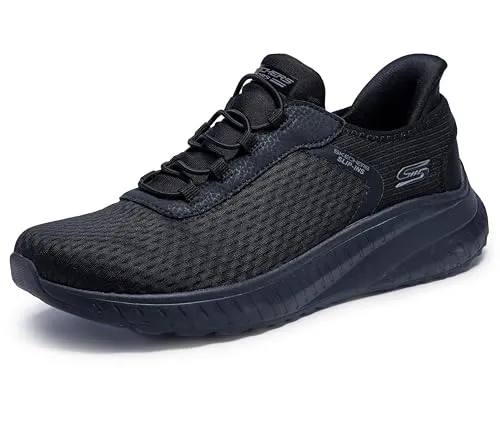 Skechers Damen In Color BOBS Squad Chaos – Stylische Sneakers in Schwarz, Größe 42 EU - Bequeme Sneakers mit Gummisohle für optimalen Halt. Ideal für den Alltag, stylish und vielseitig kombinierbar.