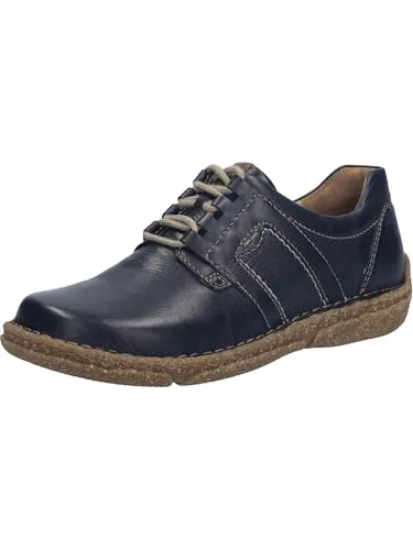 Josef Seibel Neele 44 - Ocean Leder Halbschuhe Größe: 45 Weite: Normal - Damenhalbschuhe in trendiger Ocean-Farbe, handgenäht aus hochwertigem Rindsleder. Die innovative TR-Sohle bietet Rutschfestigkeit und Langlebigkeit, ideal für Freizeit und Outdoor-Aktivitäten.