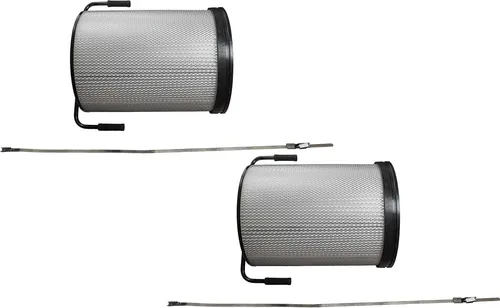 vhbw 2x Feinstaub-Filterpatrone kompatibel mit Holzmann ABS3880, ABS2480, ABS3000SE Absauganlage für Holzbearbeitungsmaschine